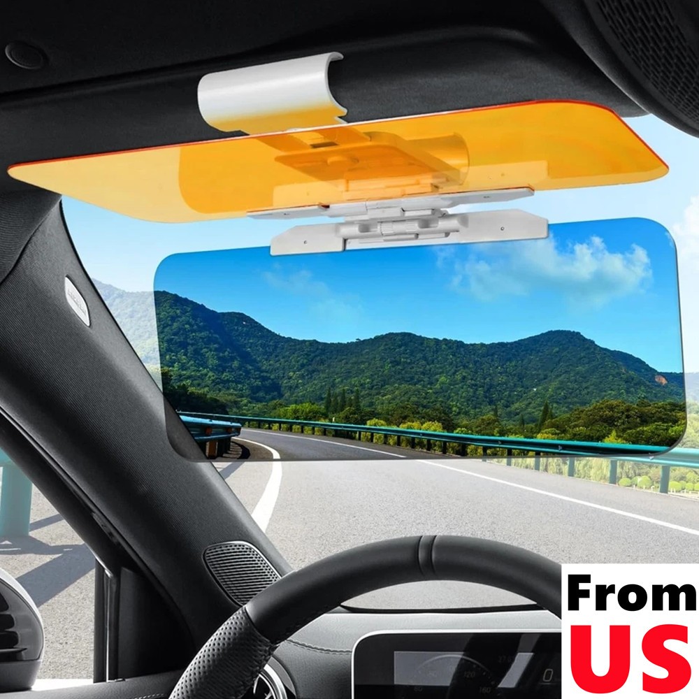 Day and Night Anti-Glare Polarized Car Sun Visor Extender Universal for Car SUV