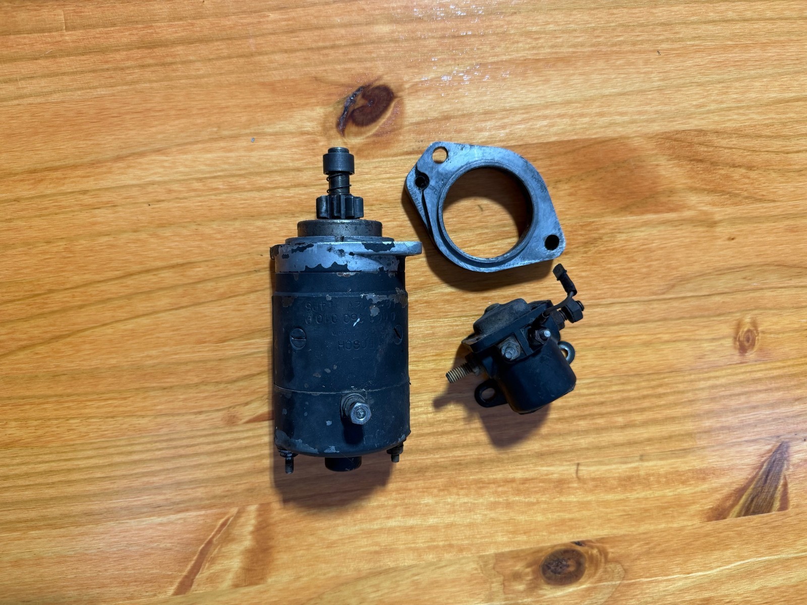 Original 1973 Moto Guzzi V7 Sport Starter w/ Solenoid & Adapter