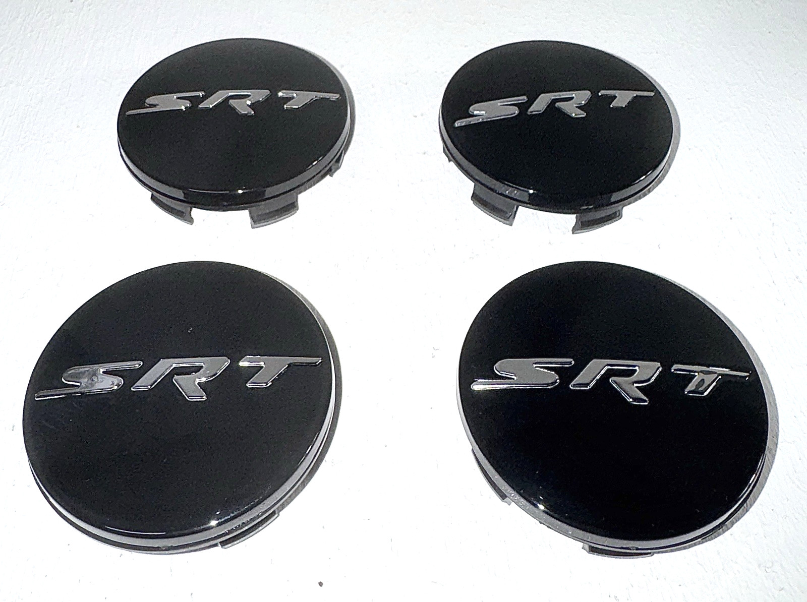 NEW 4x Gloss Black 63mm Center Caps SRT Jeep Grand Cherokee 9113 Spyder Monkey