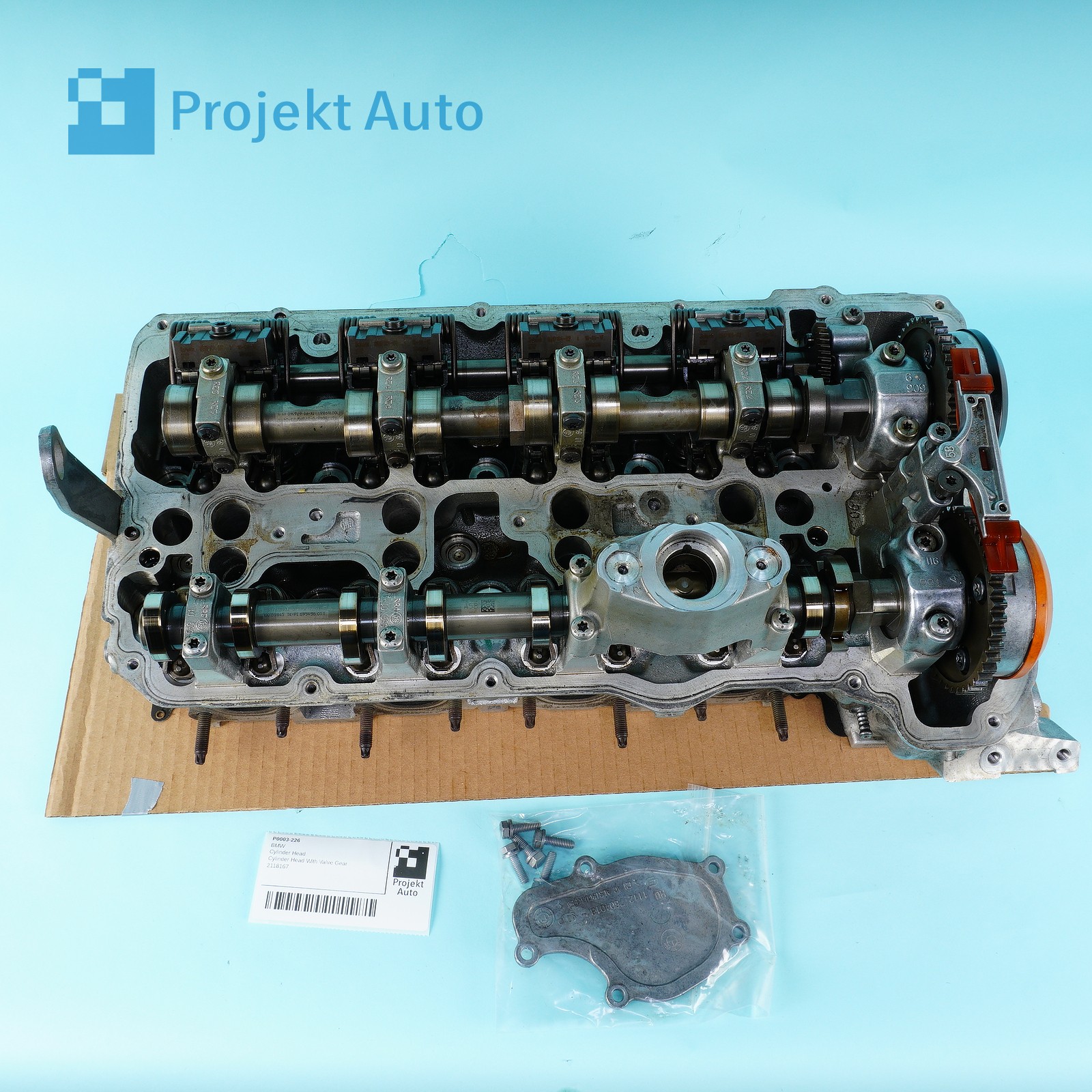 12-19 OEM BMW Left Complete Cylinder Head N63TU 650i 550i X5 2118168 F15 F01 F02