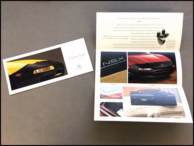 1997 Acura NSX Factory Original Car Accessories Brochure