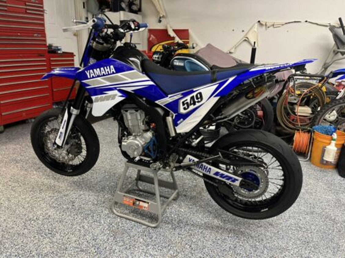 YAMAHA WR 250R WR250X Blue Graphics Kit  Decals Stickers Fits 2008-2021 21mil