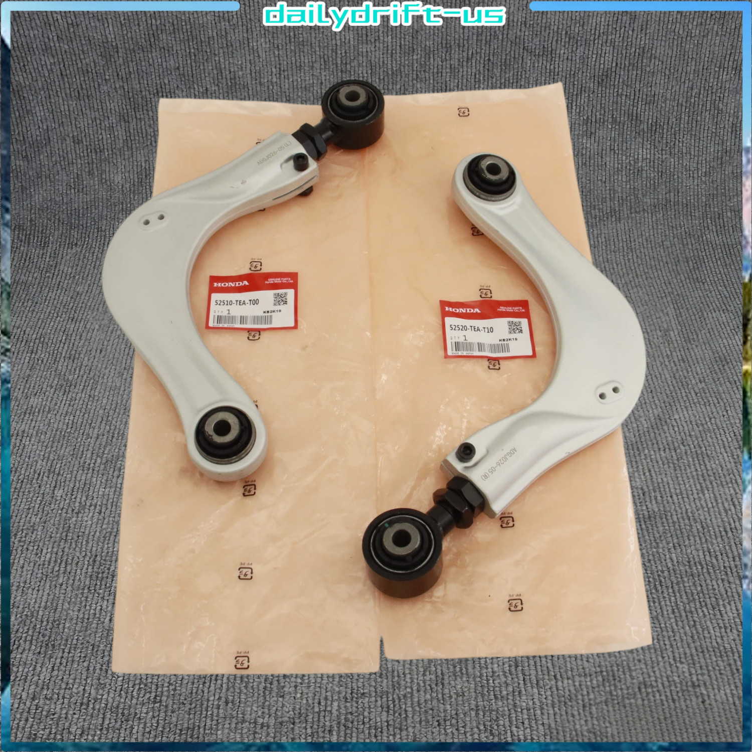 Genuine 2X For Honda Civic 16-2024 Alignment Rear Camber Kit Upper Control Arms
