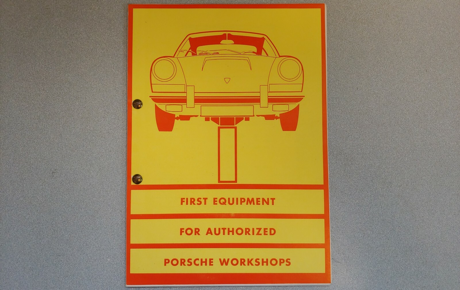 MINT ORIGINAL PORSCHE 911 912 911S 1ST EQUIP FOR AUTHORIZED PORSCHE WORKSHOP 67