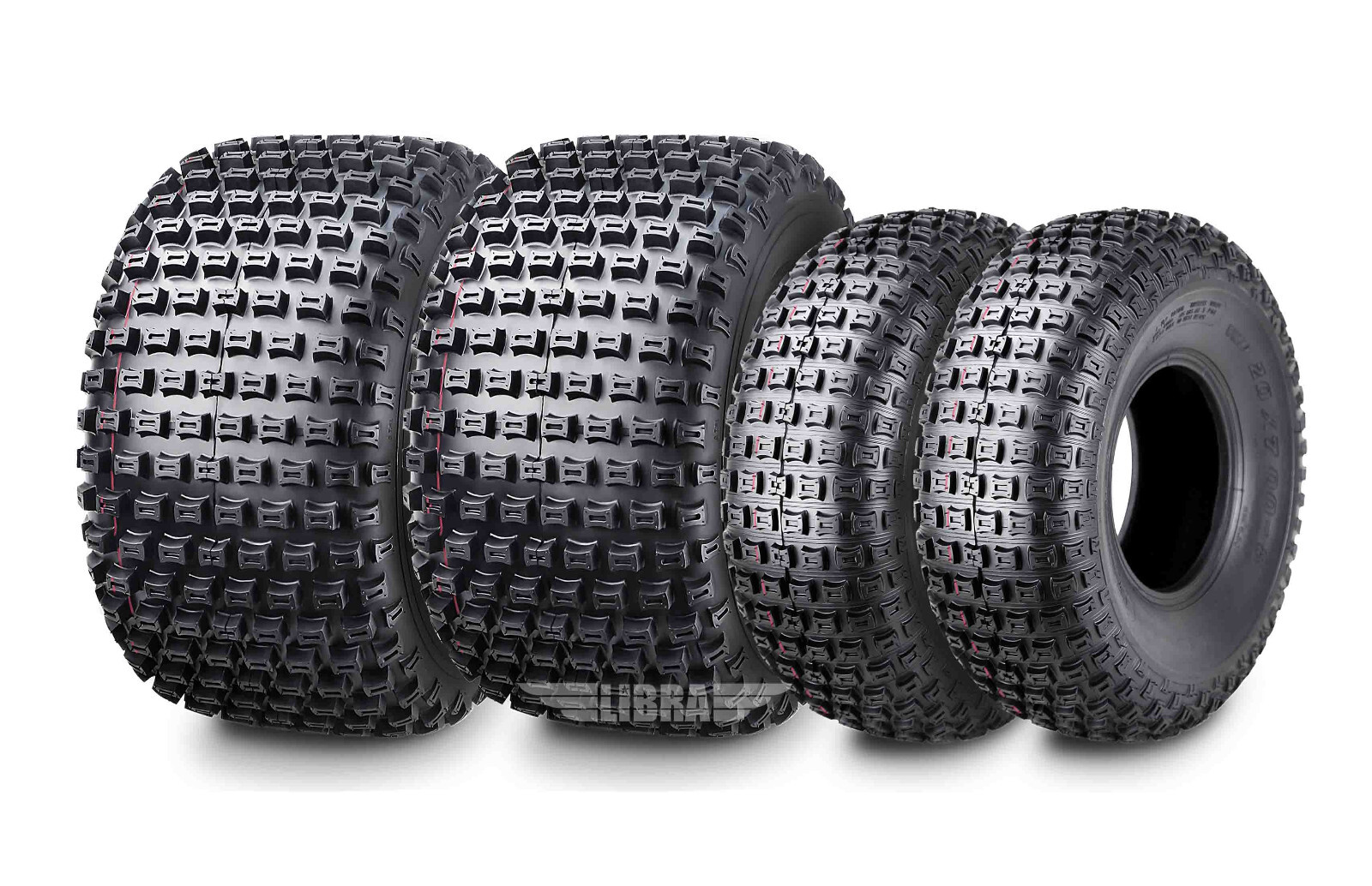 Set of 4 UTV ATV tires 20x7-8 & 22x11-8 for 83-87 Suzuki LT125 LT185 Quadrunner