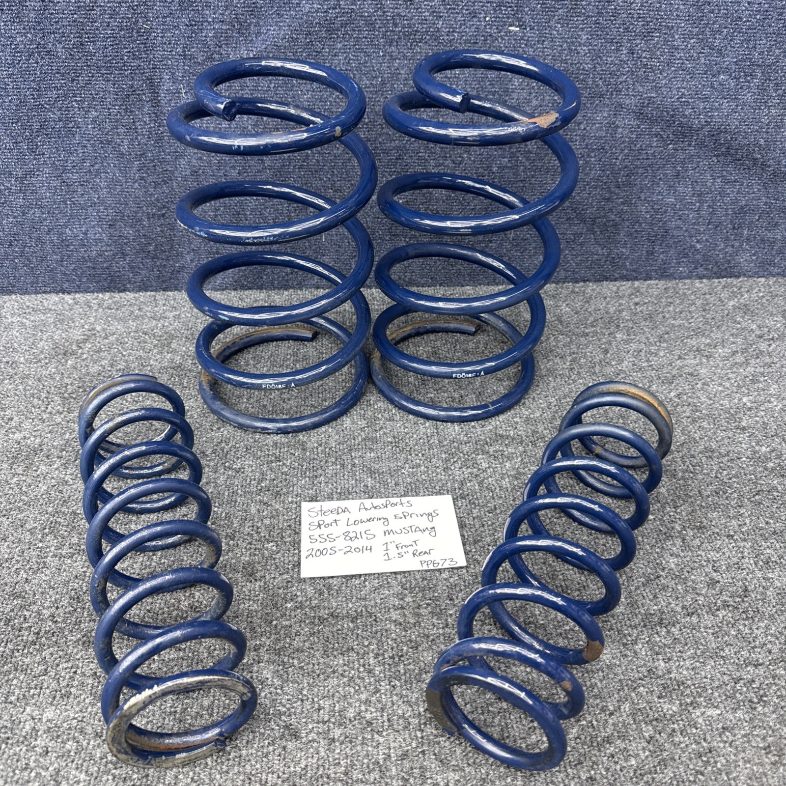 2005-2014 Mustang Steeda Autosports Sport Suspension Springs 555-8215 Lowering