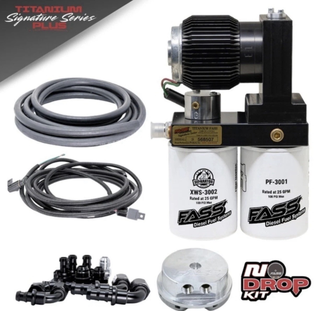 FASS No-Drop Titanium Signature Series PLUS 165GPH Lift Pump 05-18 NDTSPD07165G