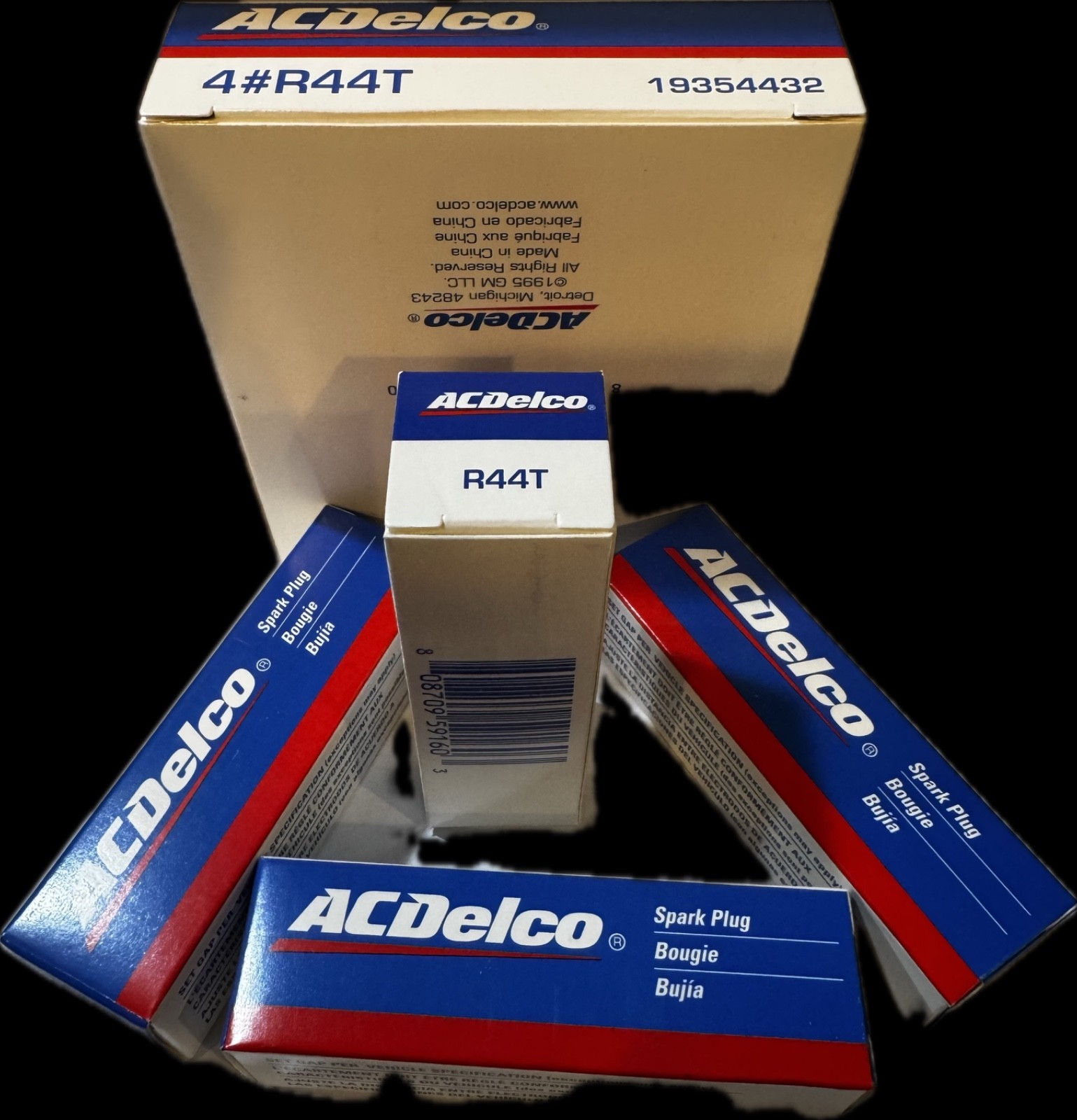 Spark Plug-Conventional ACDelco R44T (8) pack