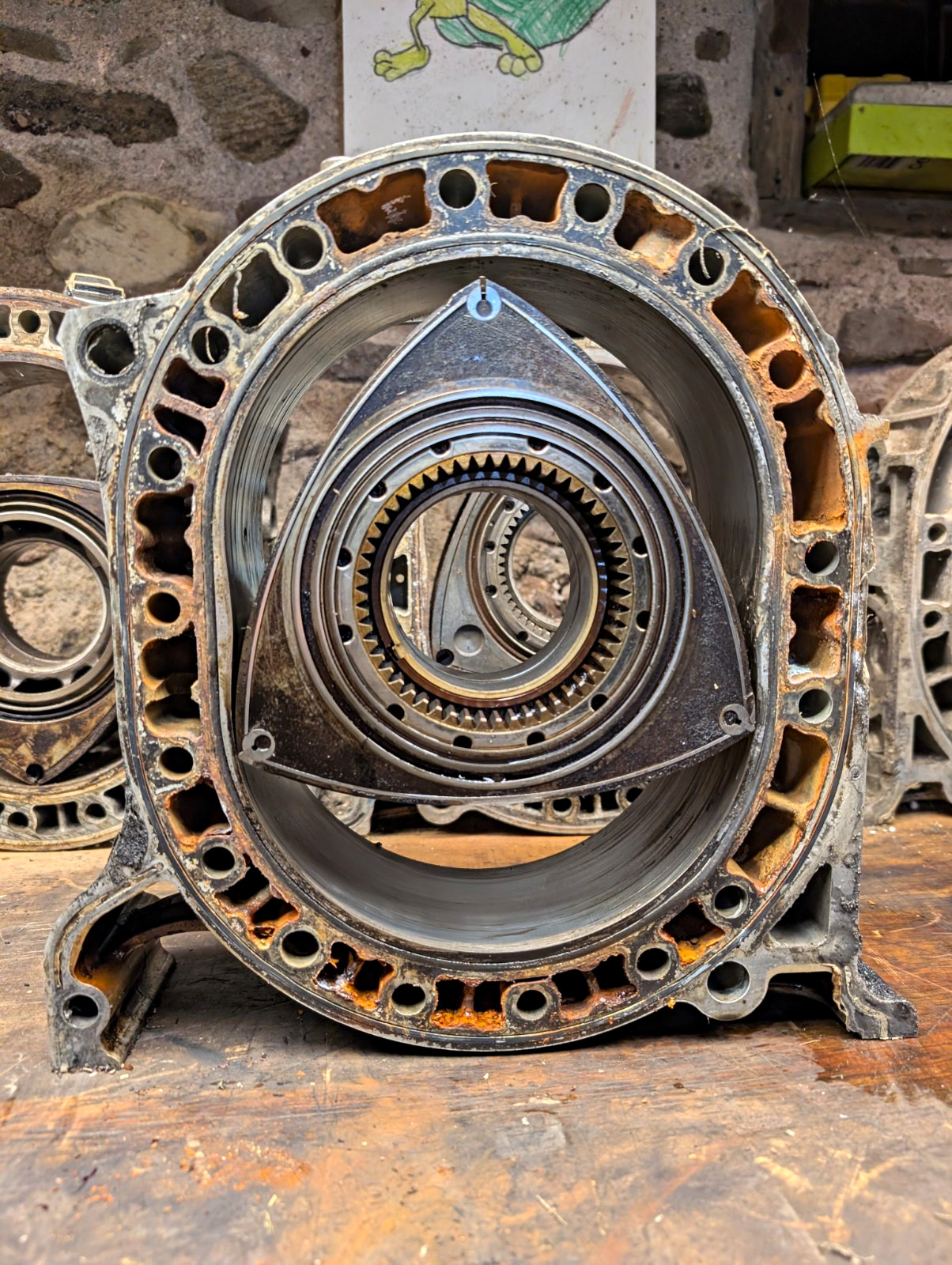 Mazda RX8 Rotor Housing Display Bad Unusable Condition