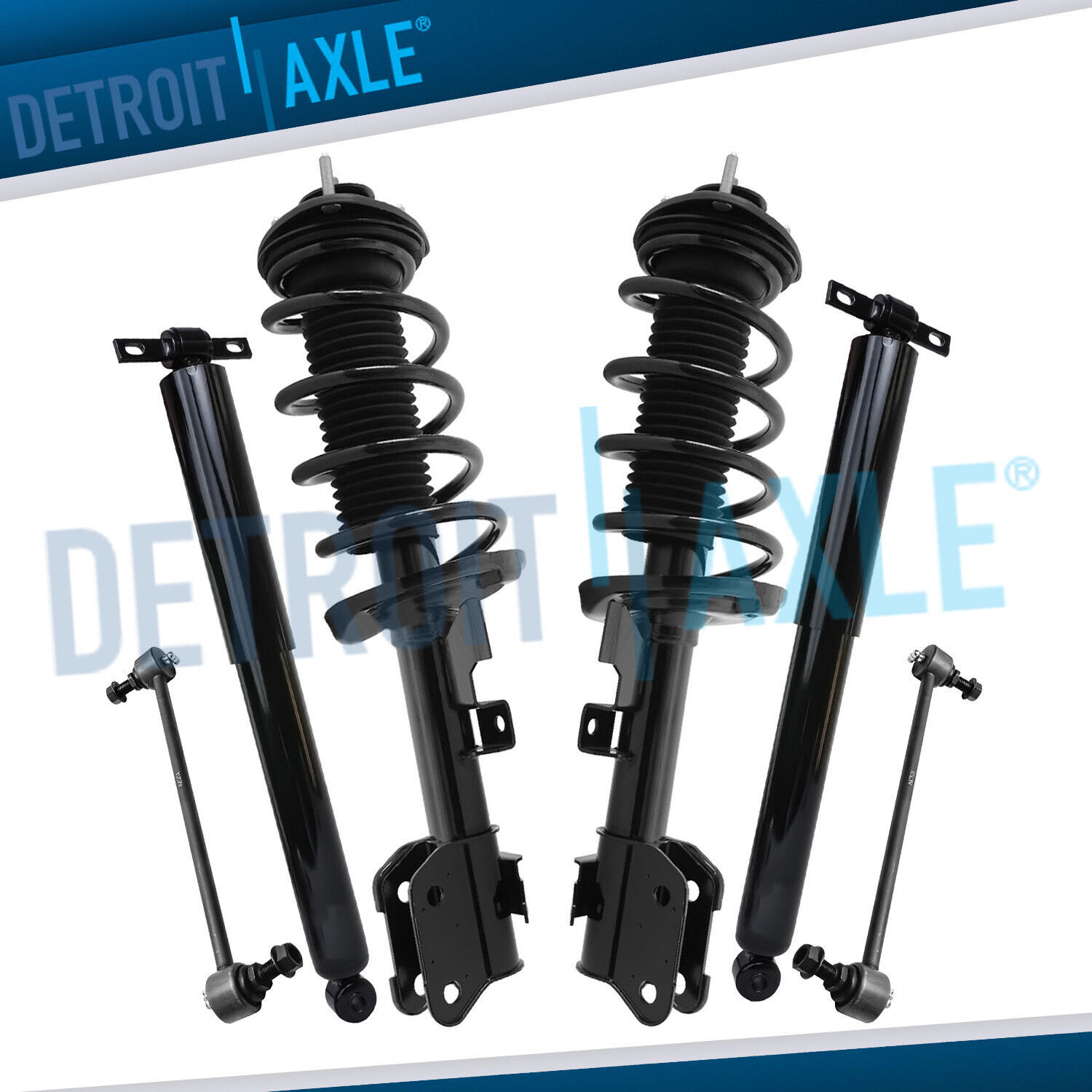 FWD Front Struts Rear Shock Absorbers Suspension Kit for 2011-2017 Honda Odyssey