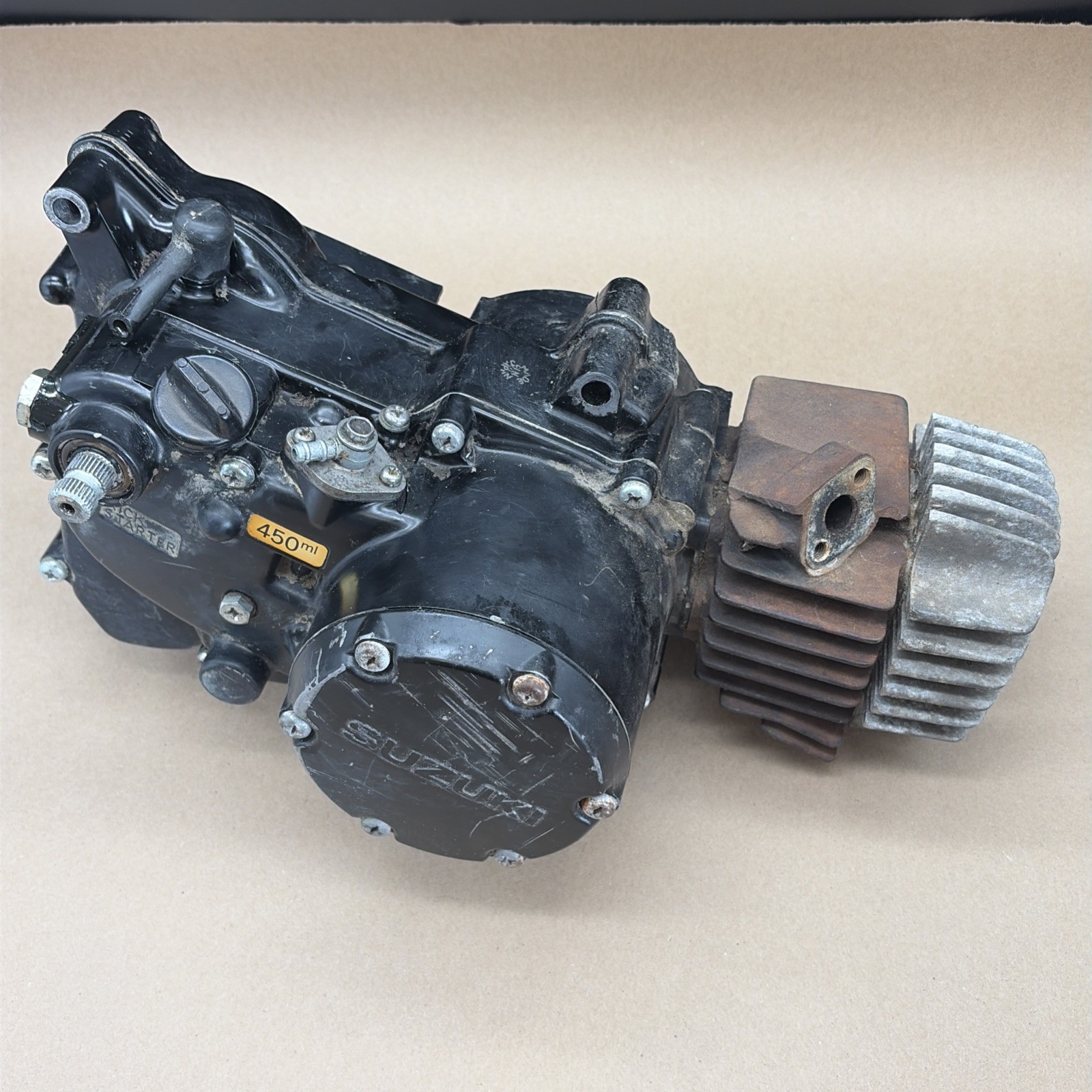 1980s SUZUKI JR50 JR ENGINE MOTOR Bottom End Crank Case Turns Over