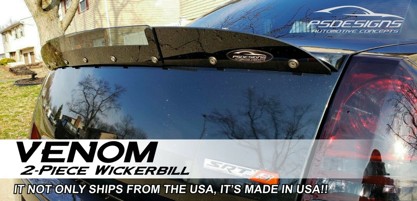 PSDesigns 2 Layer Wickerbill compatible with 2005- 10 Chrysler 300 SRT
