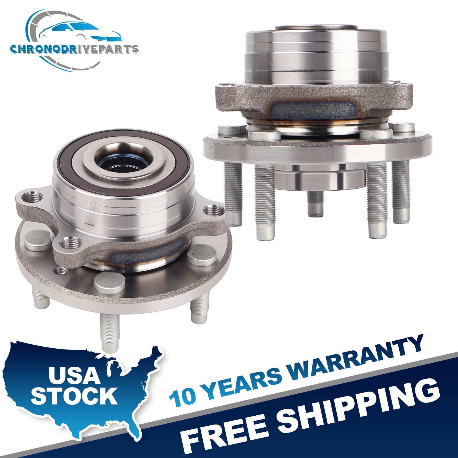 F/R Wheel Hub Bearing For 11-19 Ford Explorer Police Interceptor Utility Pair F/R Wheel Hub Bearing For 11-19 Ford Explorer Police Interceptor Utility Pair