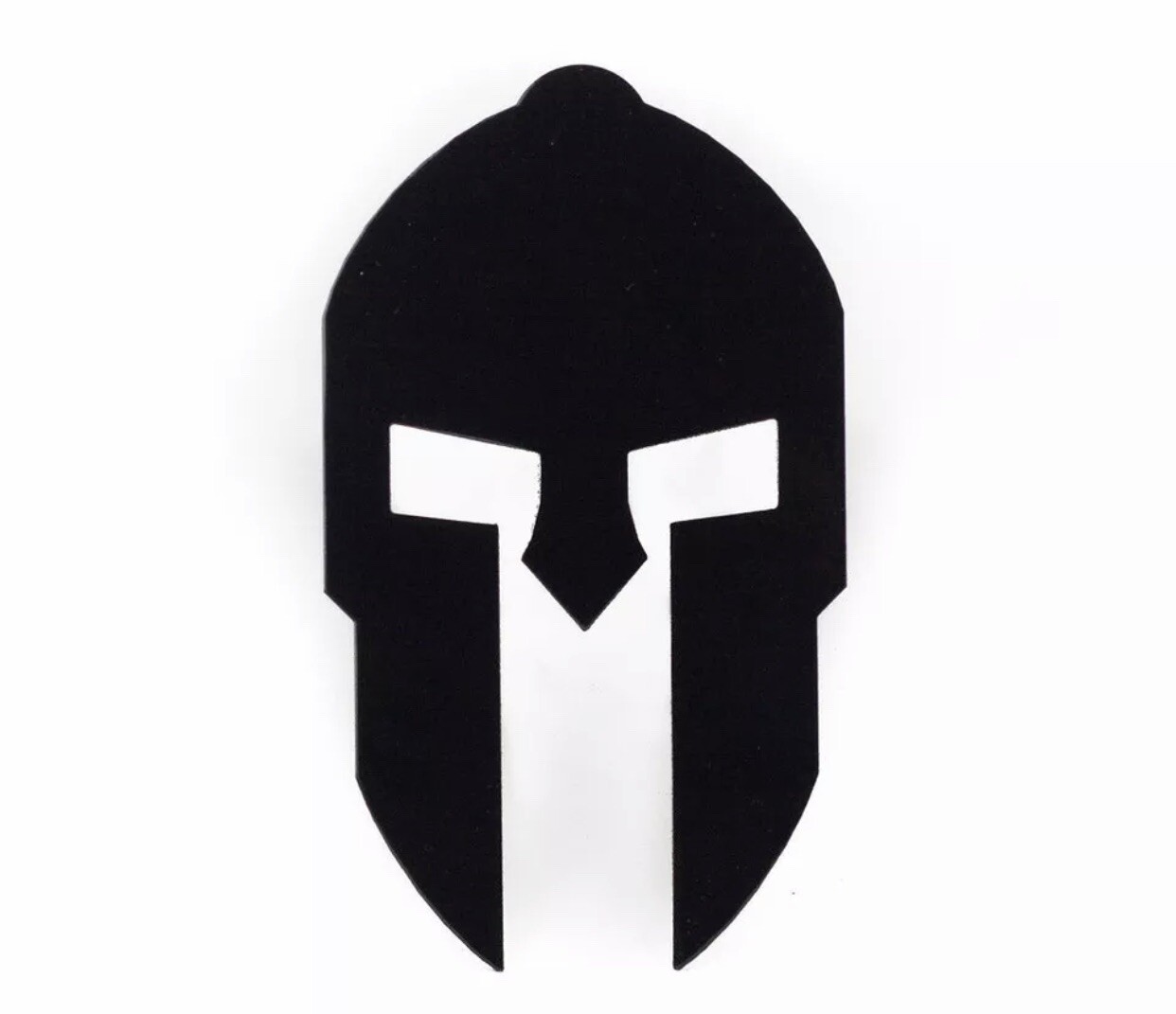 Powder Coated Steel Spartan Trailer Hitch Cover / Insert ( Black )