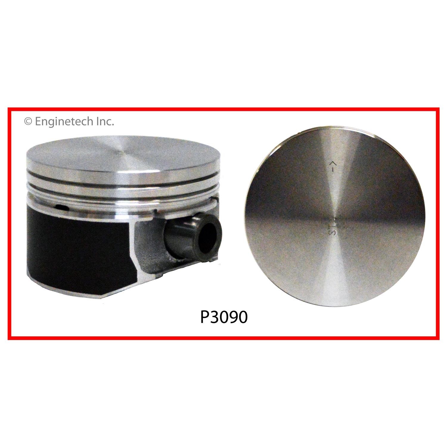 Enginetech P3090(1)STD Engine Single Piston Without Rings for Ford Explorer, Maz