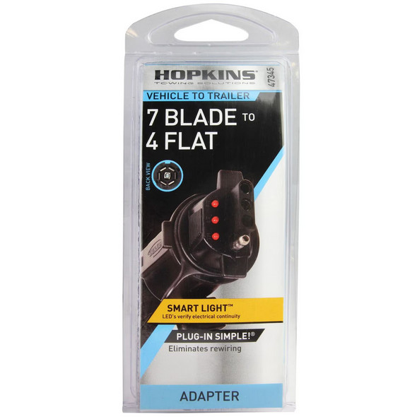 Hopkins Towing Solutions 47345 - 7 Blade to 4 Flat Adapter Hopkins Towing Solutions 47345 - 7 Blade to 4 Flat Adapter