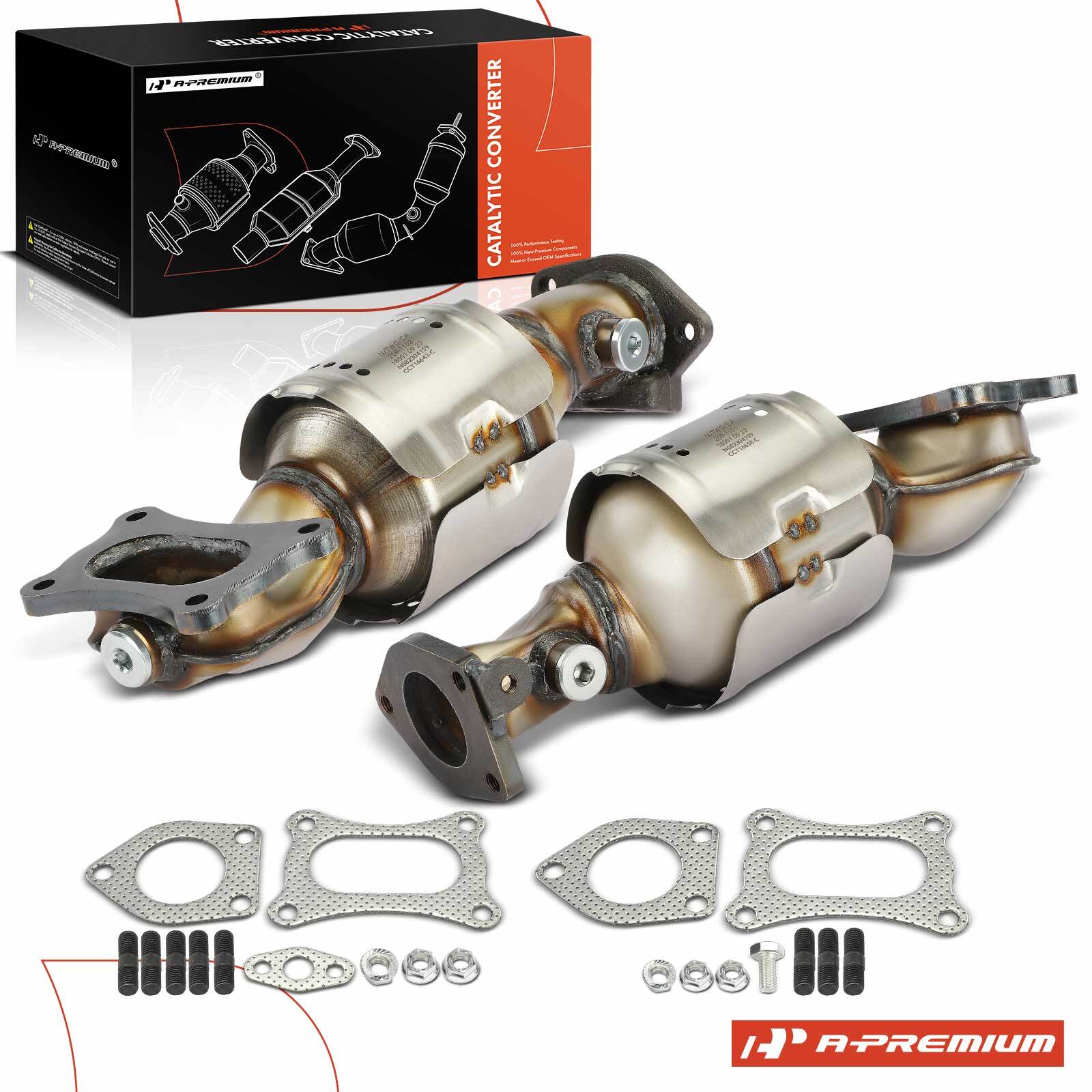 A-Premium 2x Front Catalytic Converter for Honda Accord 2008-2017 Pilot Odyssey