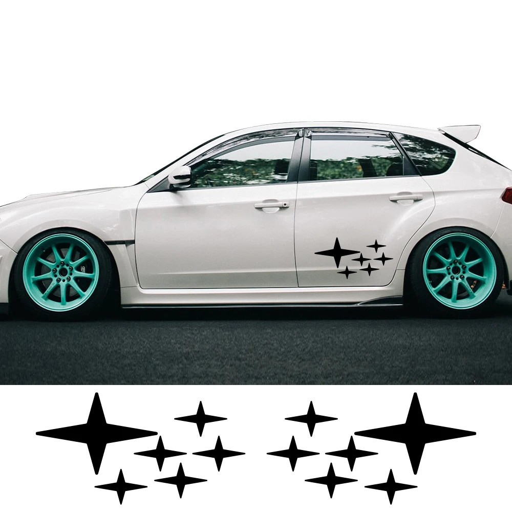 For Subaru Impreza WRX Body Side Skirt Vinyl Decal Sticker Decoration Trim 2Pcs