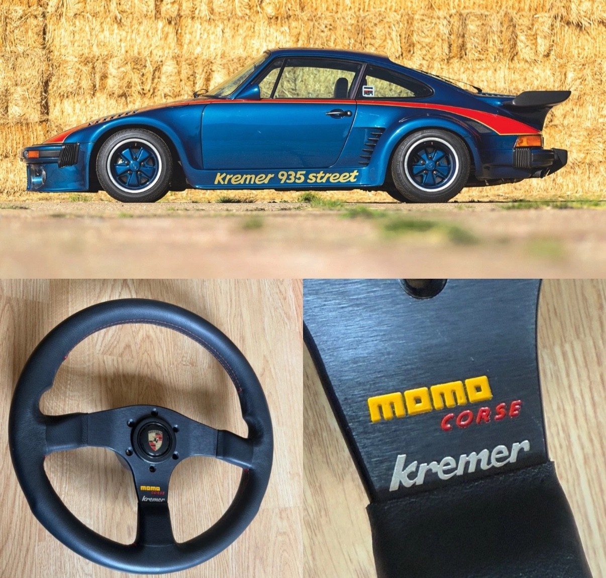 KREMER PORSCHE MOMO STEERING WHEEL HORN RARE FOR 911 930 964 INTERIOR 993 TURBO