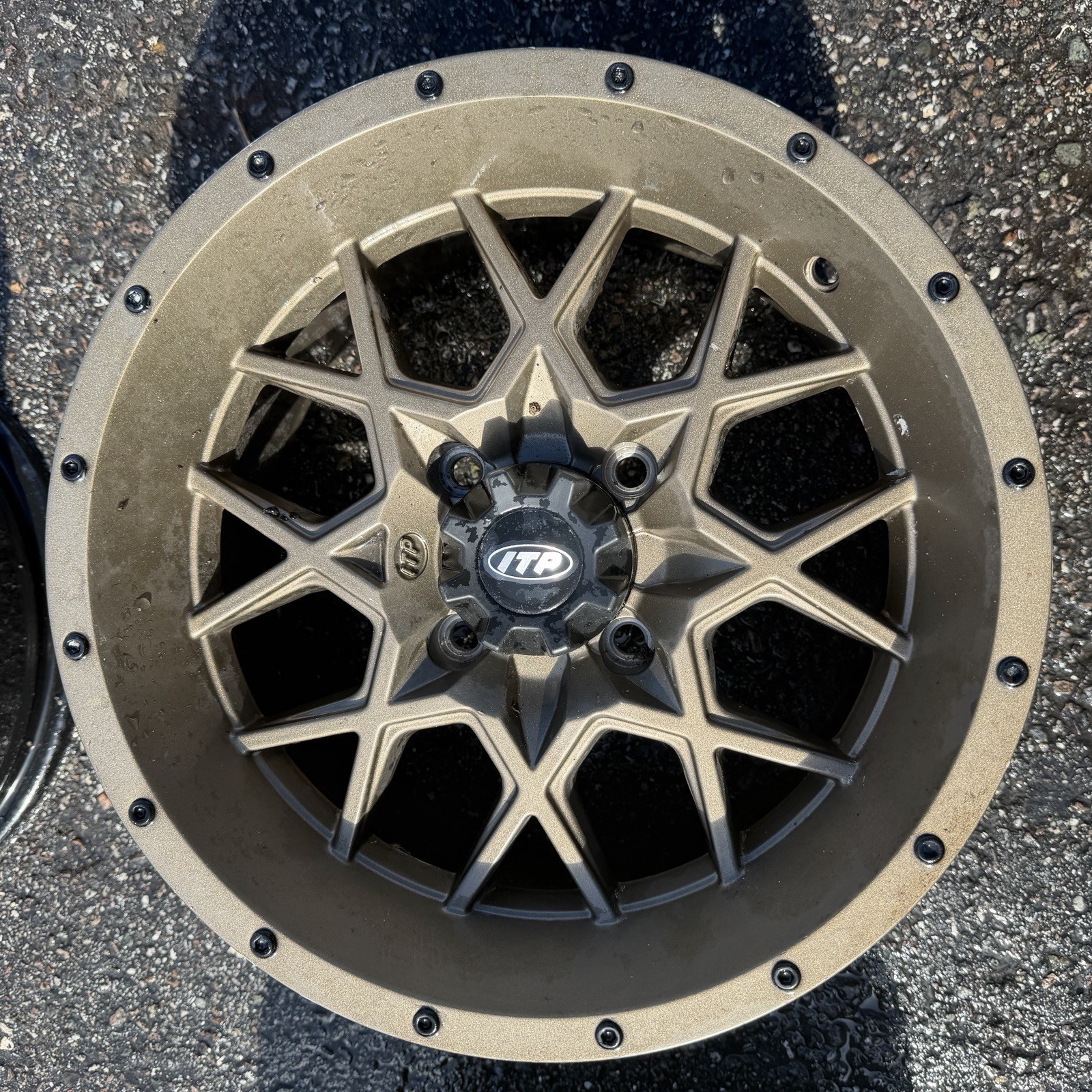 USED ITP Hurricane Bronze Wheel 14x7