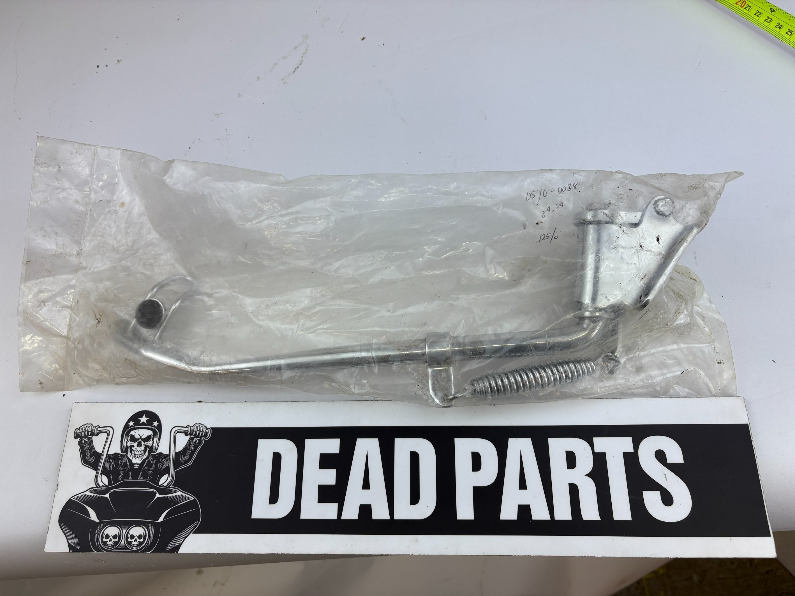 Harley chrome 89-99 kick side jiffy stand kickstand kit 0510-0038