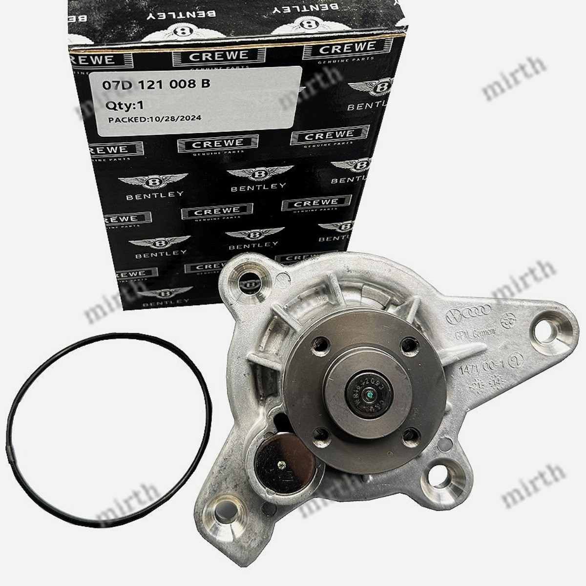 Water Pump Sealed 07D121008B For Bentley Continental Gt Gtc & Flying Spur W12