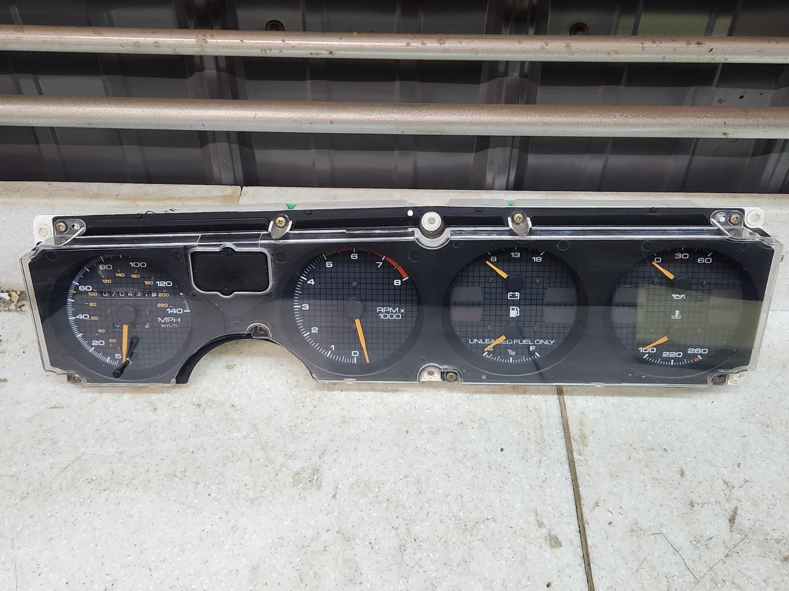 89 Firebird Trans Am 140 mph INSTRUMENT GAUGE CLUSTER 87 90 91 92 GM 70k Clean