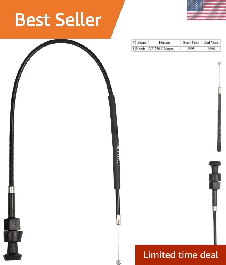 Motorcycle Choke Cable Compatible with Honda VF 750 C Magna 1995-1996/ 17950-... Motorcycle Choke Cable Compatible with Honda VF 750 C Magna 1995-1996/ 17950-...