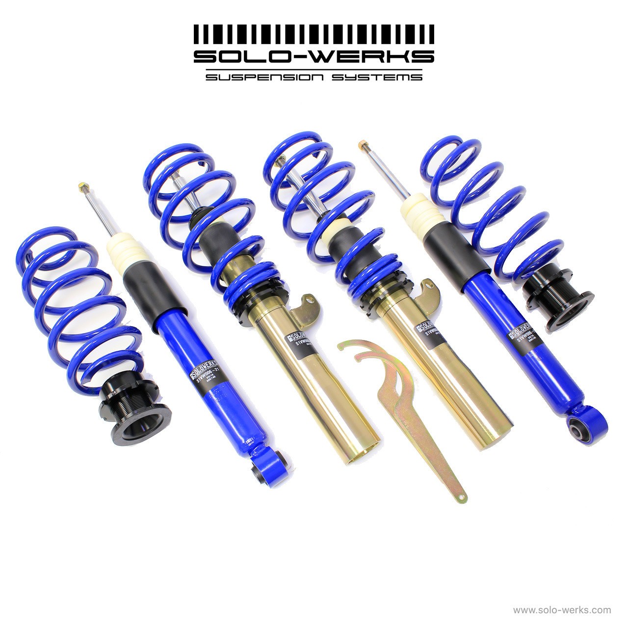 Solo Werks Coilover Suspension Kit For VW MK5 MK6 Jetta Golf Beetle A3 TT 2WD