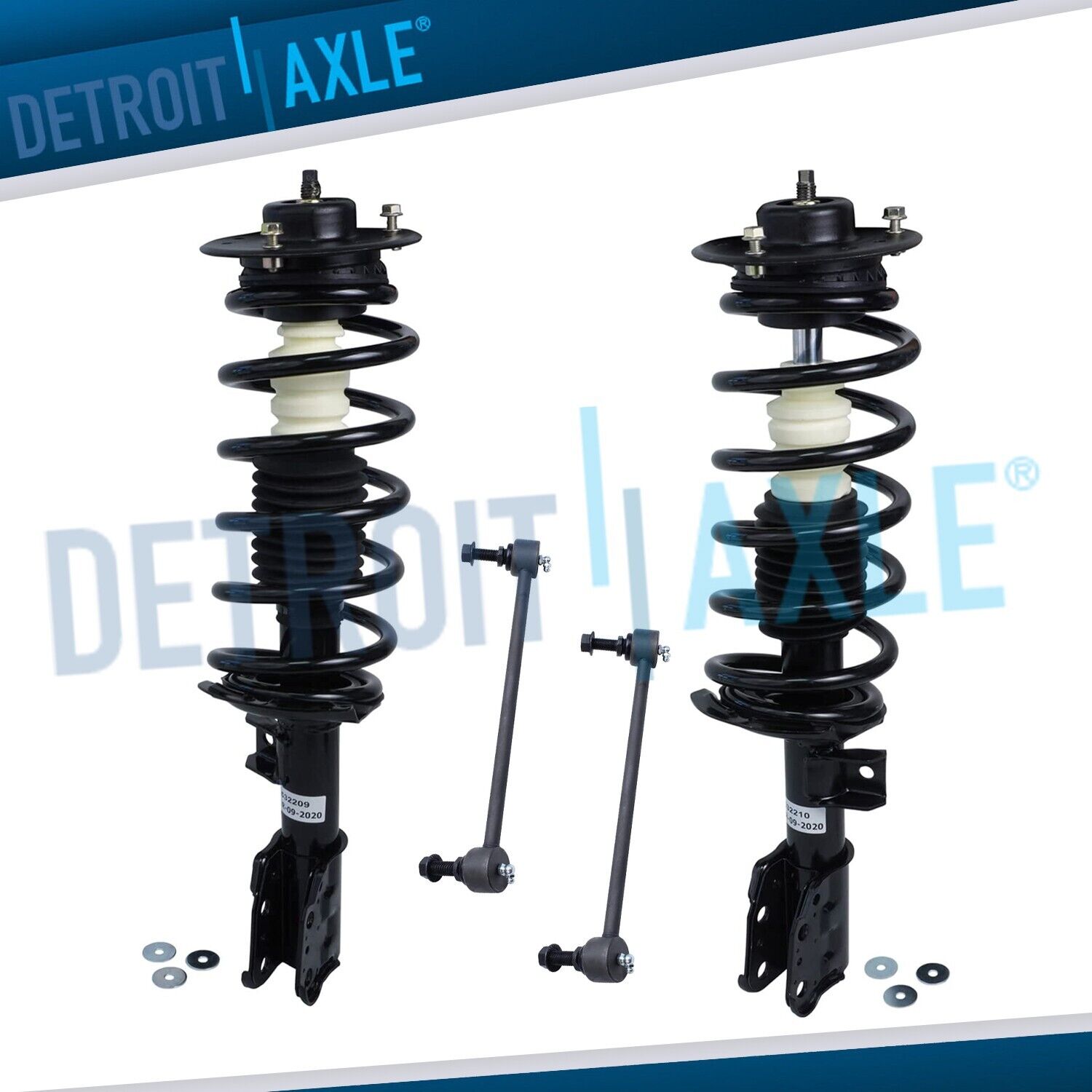 4pc Front Struts Spring Assembly + Sway Bars for Chevy Equinox Pontiac Torrent