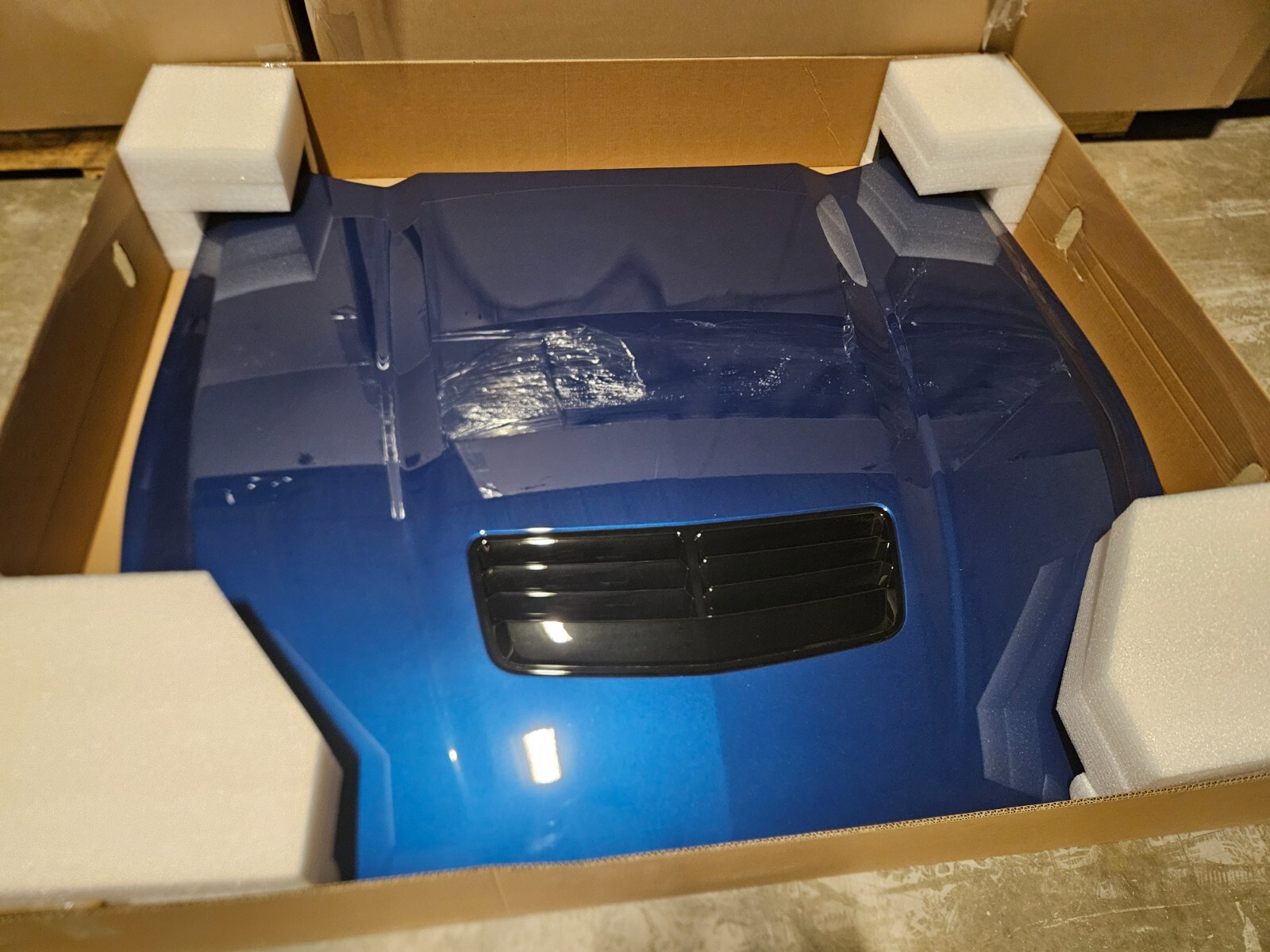 New OEM Take Off 2024 2025 Ford Mustang GT HOOD ATLAS BLUE