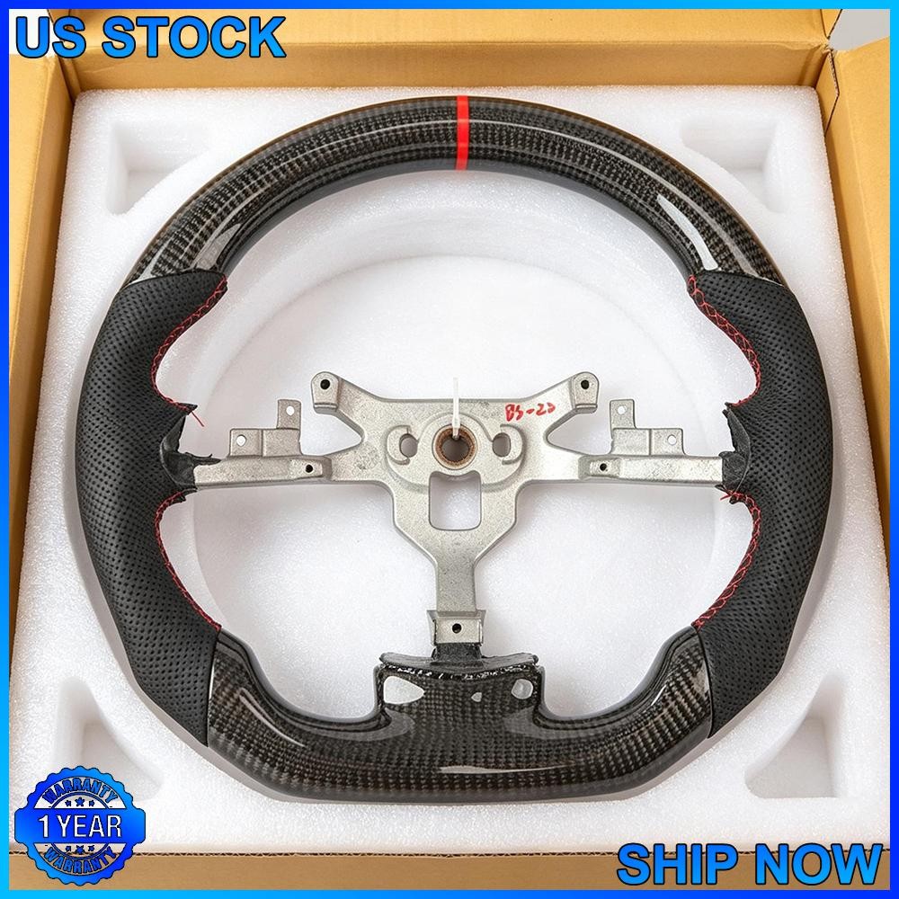 Real Carbon Fiber Leather Steering Wheel FOR Chevrolet Corvette C6 Z06 Zr1 06-13
