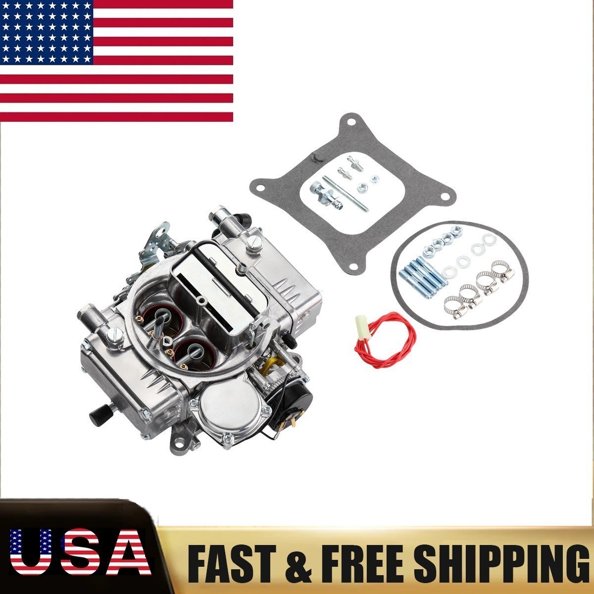 For Holley 4160 4BBL Carburetor Set 600 CFM Spread Bore Mounting FR-80457S For Holley 4160 4BBL Carburetor Set 600 CFM Spread Bore Mounting FR-80457S