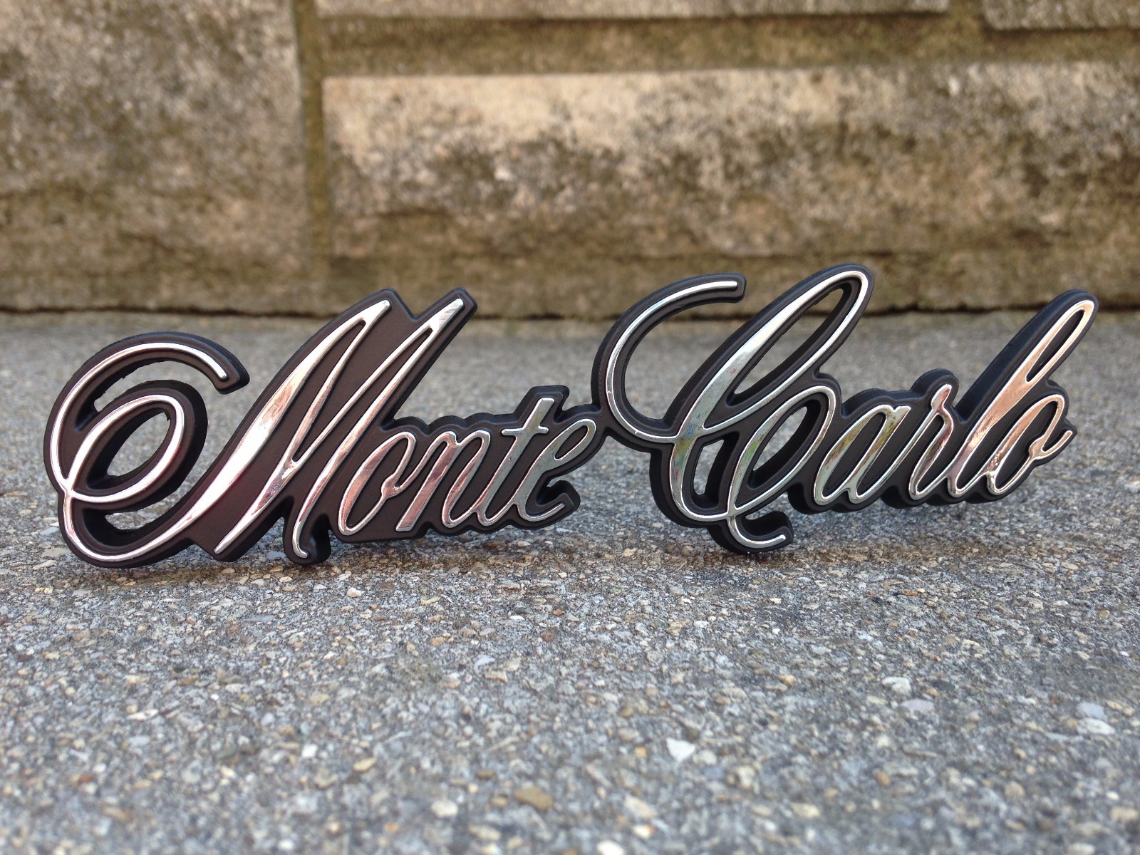 New 1981-1986 Chevy Monte Carlo Grille Emblem with Fasteners