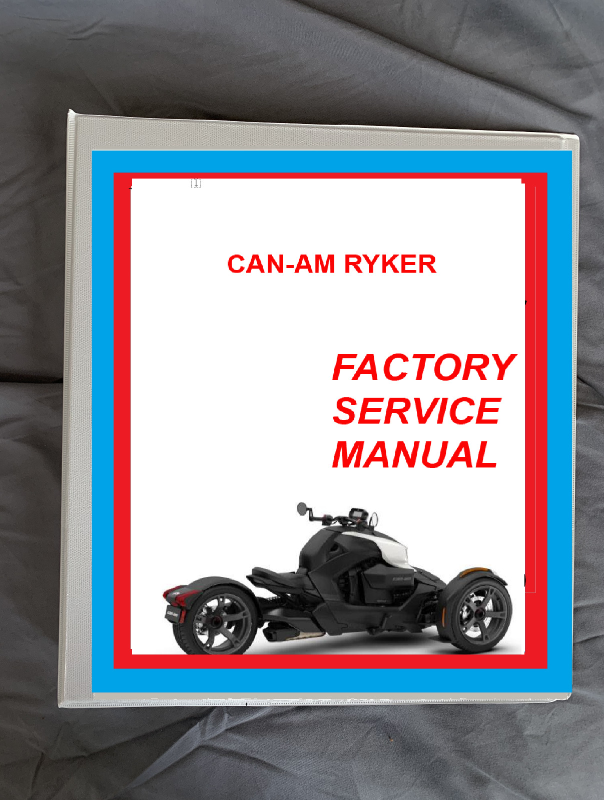 2023 Can-Am  Ryker 600 900 ace motorcycle Trike service manual binder