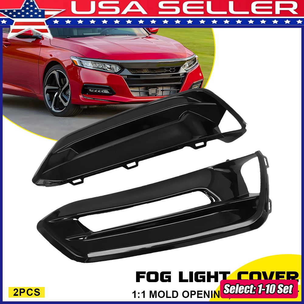 1-10Set Fog Light Grille Covers Fit Honda Accord 2018-2020 71107TVAA10 HO1039140