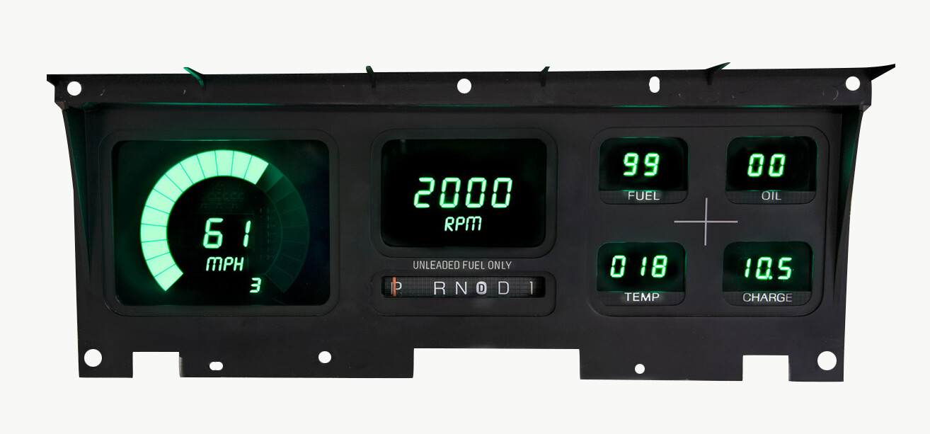 1980-86 Ford Truck Digital Dash Panel GREEN LED Gauges Lifetime Warranty