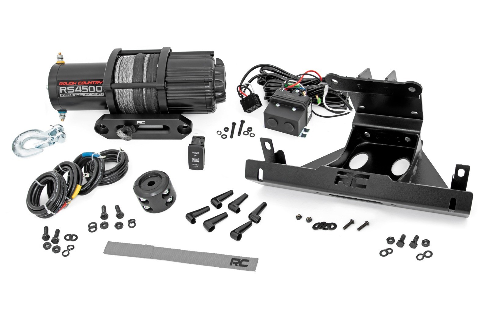 Rough Country Winch & Mount RS4500S for Can-Am Maverick X3 4wd 2017-2026