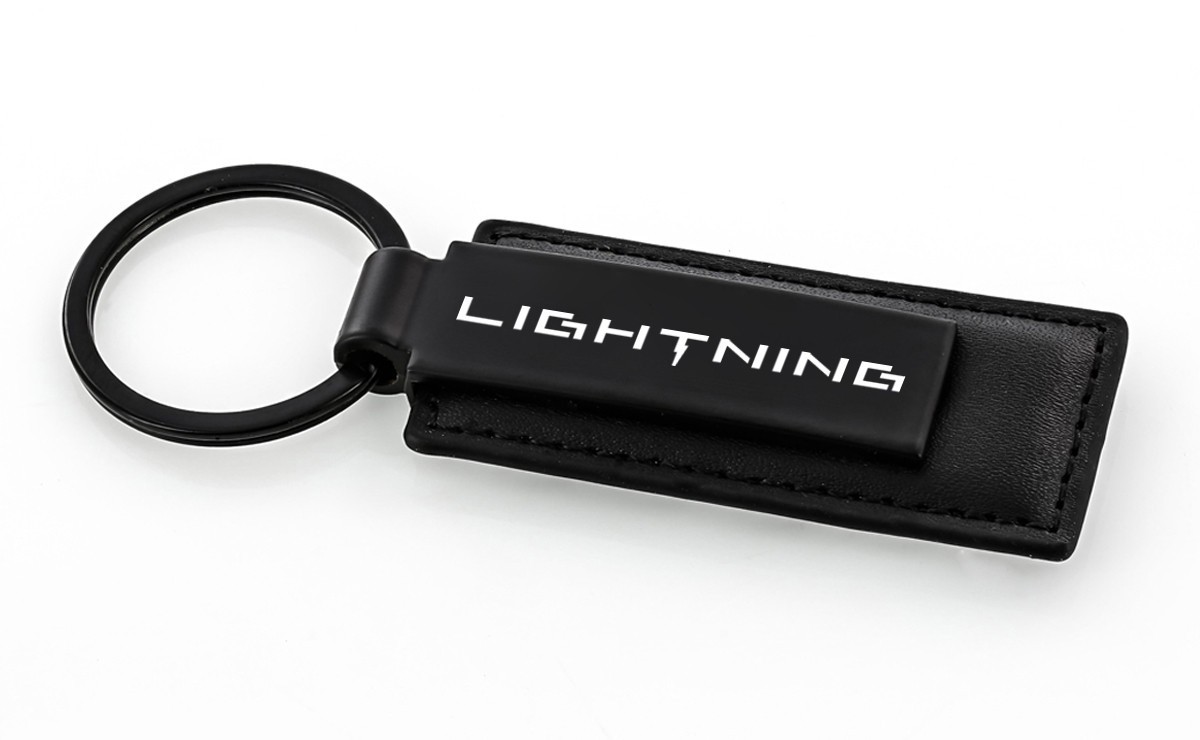 Ford Lightning SVT Black Leather Key Chain * Ships Worldwide & FREE to the USA Ford Lightning SVT Black Leather Key Chain * Ships Worldwide & FREE to the USA