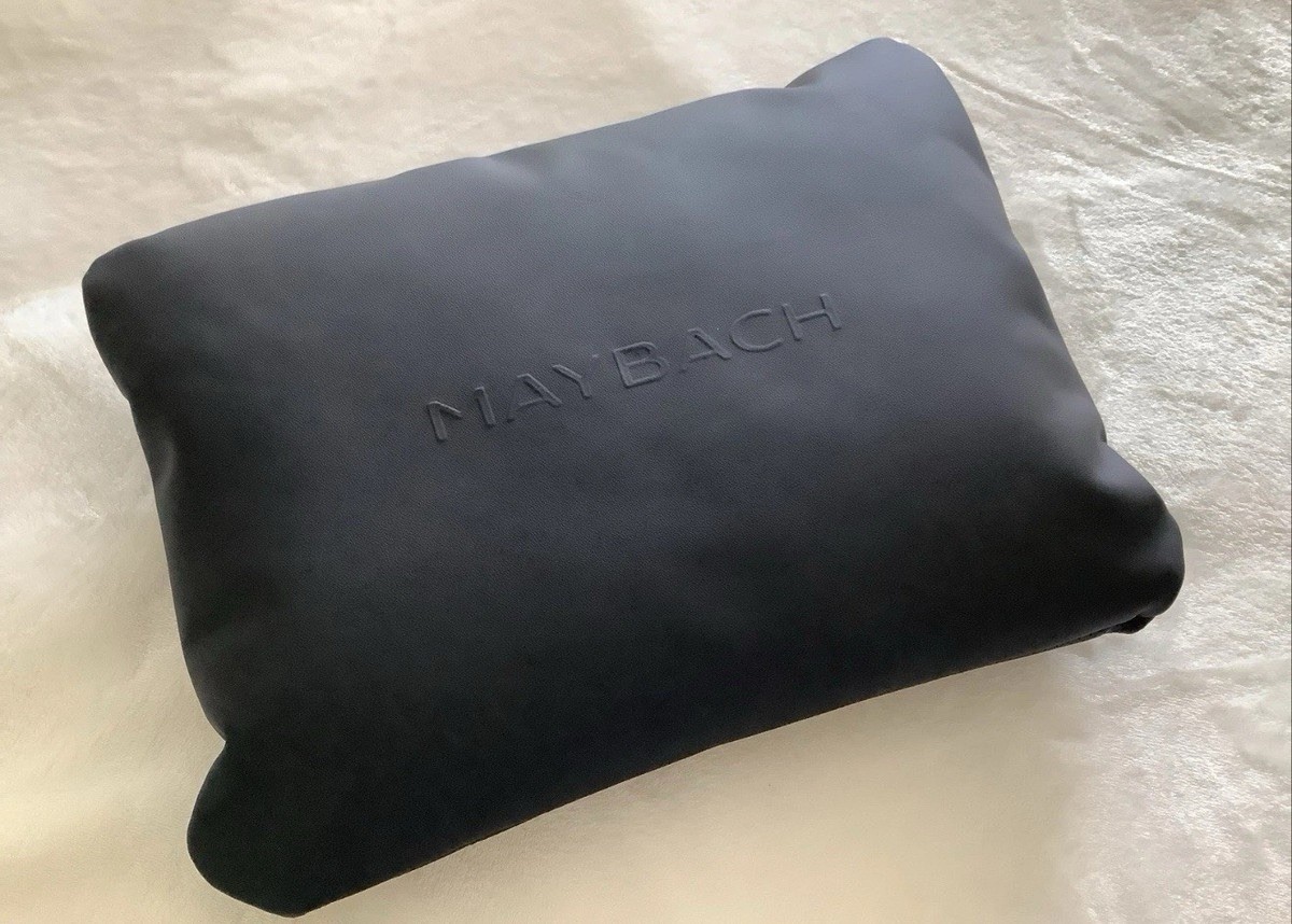Mercedes-Maybach Luxury Leather Headrest Pillow Black  