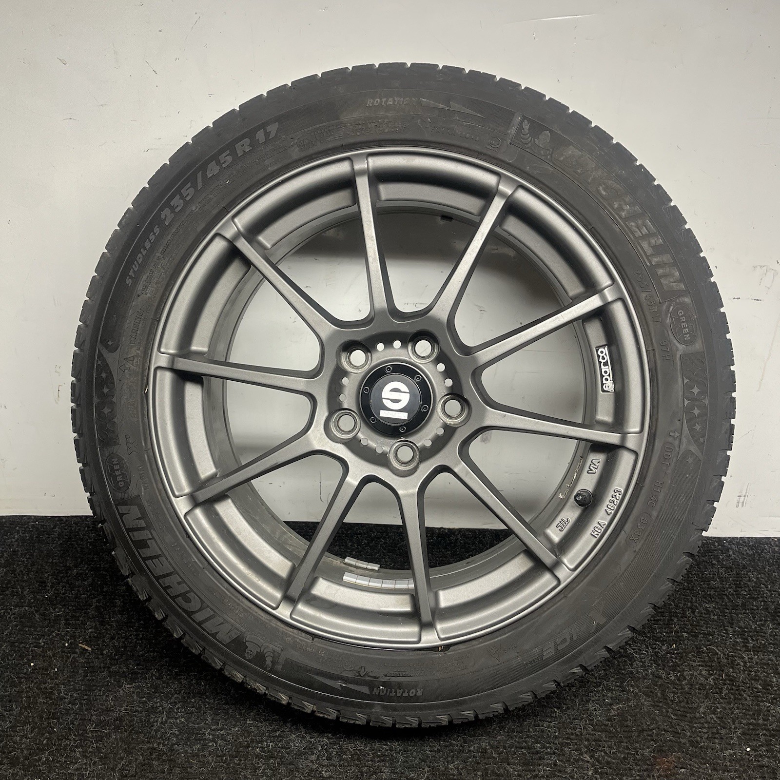 ☑️ Sparco OZ Racing Assetto Gara Wheel 17x7.5  ET45 5x114 Alloy Rim Gray