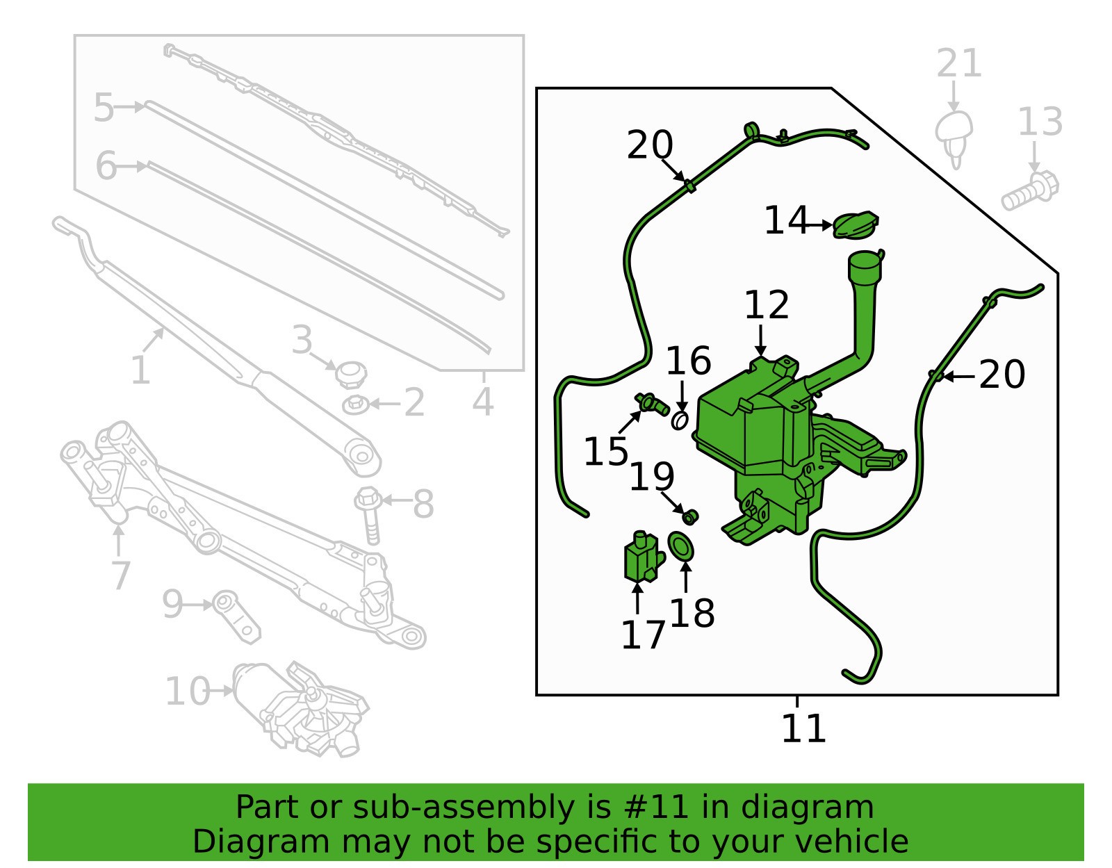 OEM⭐ Washer Windshield Reservoir + MOTOR + SENSOR ⭐ 24-25 Kia Sorento 98610P2800 OEM⭐ Washer Windshield Reservoir + MOTOR + SENSOR ⭐ 24-25 Kia Sorento 98610P2800
