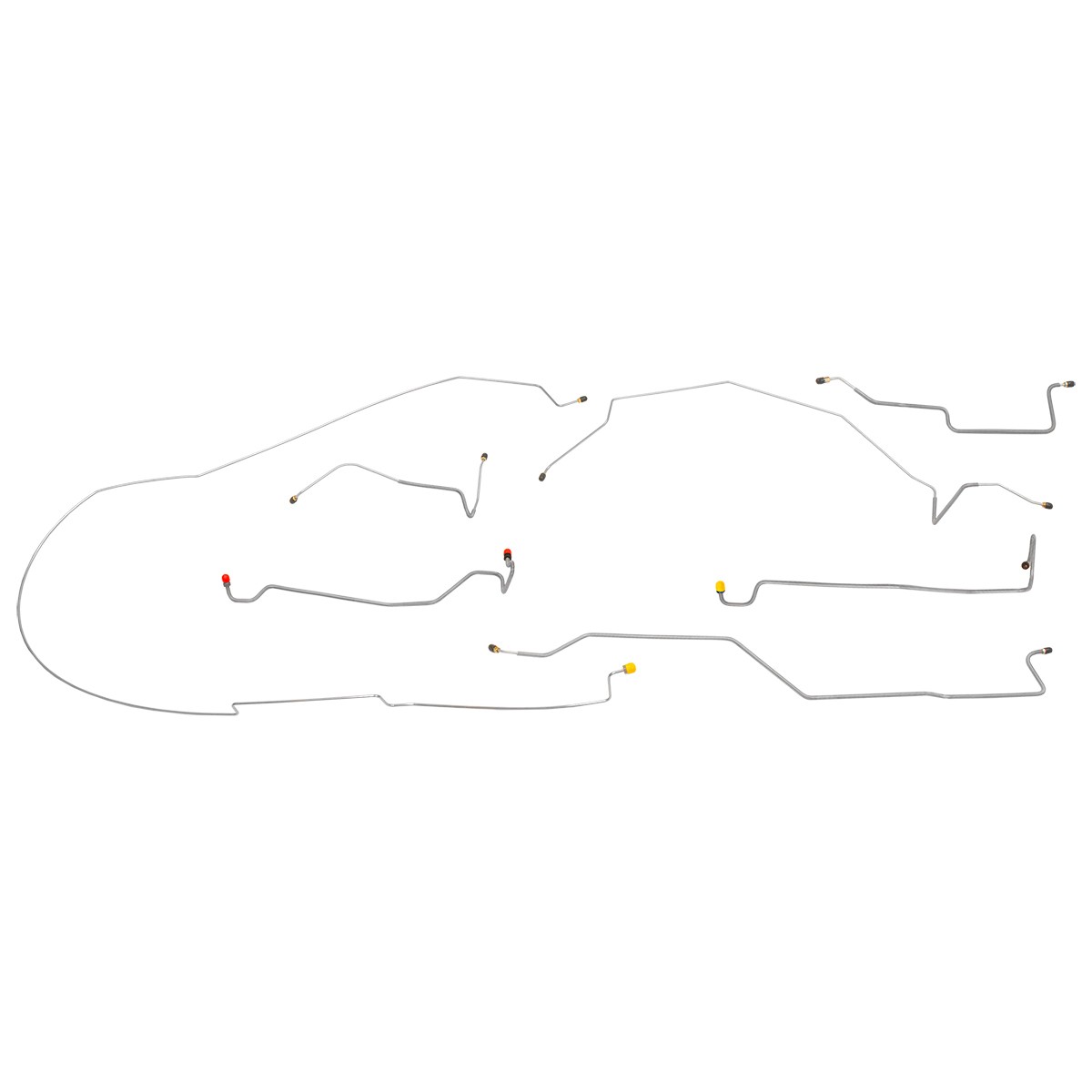 Fits 1978-79 Dodge Little Red Express D150 Complete Brake Line Kit Stainless