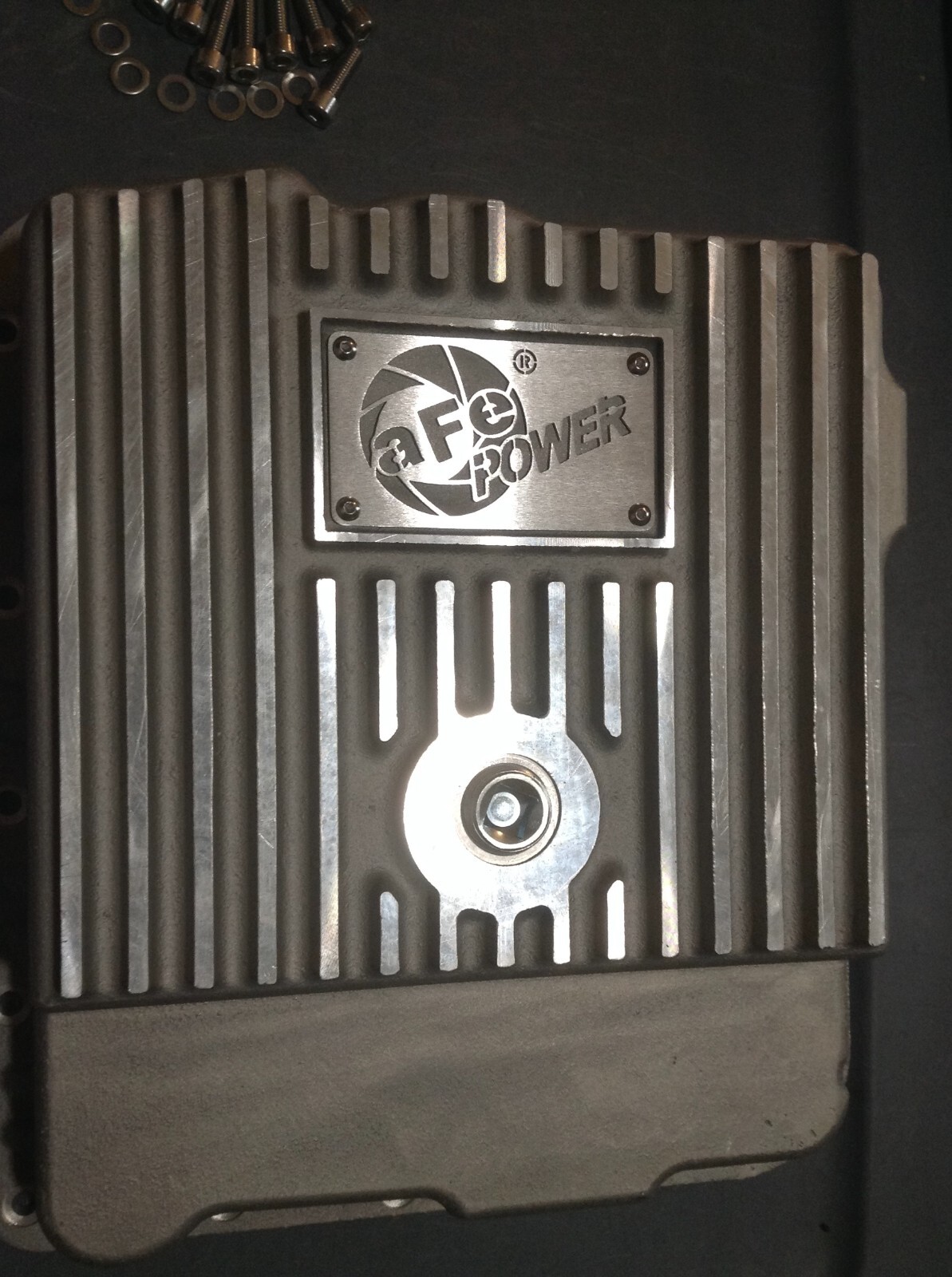 aFe Transmission Oil Pan Cover Machined Fins For 99-16 GM Trucks 46-70240 + 2Qts