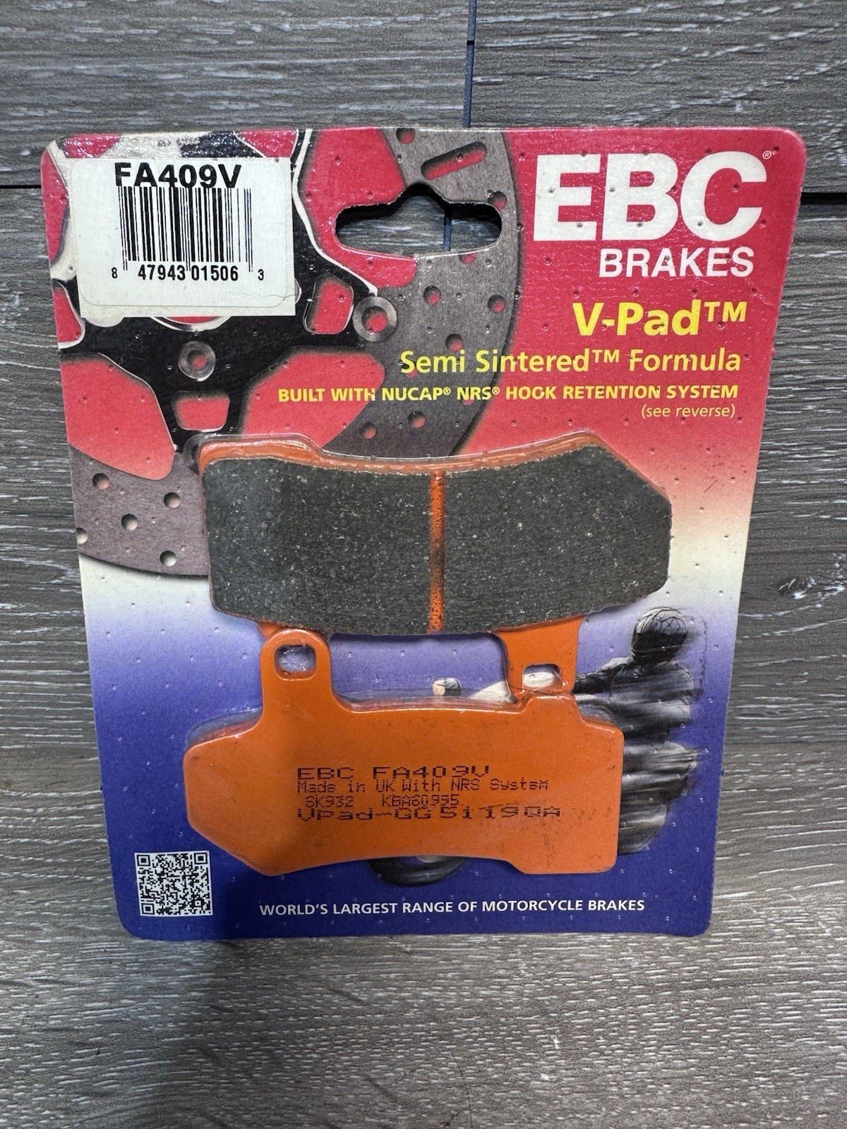 EBC FA409V Touring Bike Semi-Sintered V Brake Pads