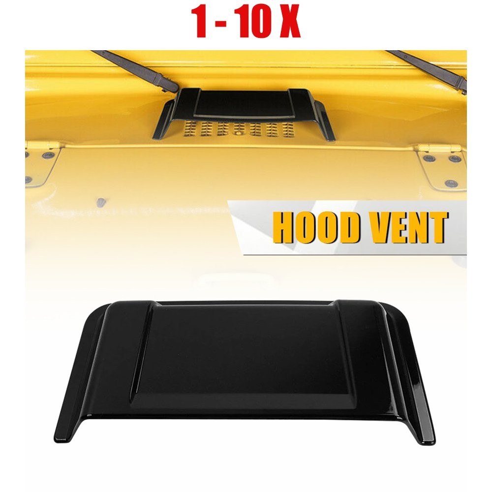 1-10X Air Flow Intake Hood Scoop Vent Bonnet Cover Fit 97-17 Jeep Wrangler TJ JK