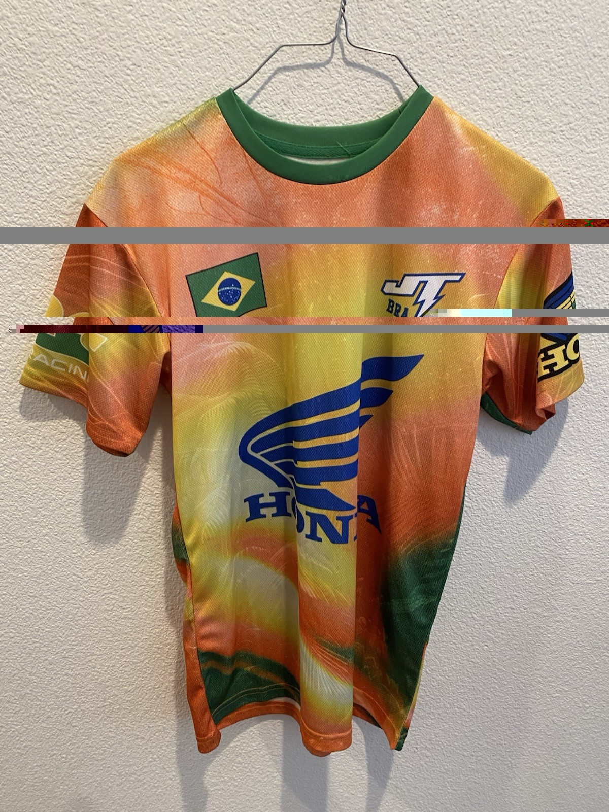 Honda Mens Racing Brazil Motocross Jt Racing Jersey size small Honda Mens Racing Brazil Motocross Jt Racing Jersey size small