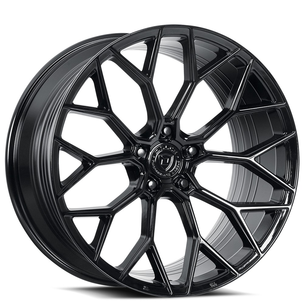 20x8.5/20x10 Dolce Performance Wheels Pista Gloss Black Rims (4pcs) A1