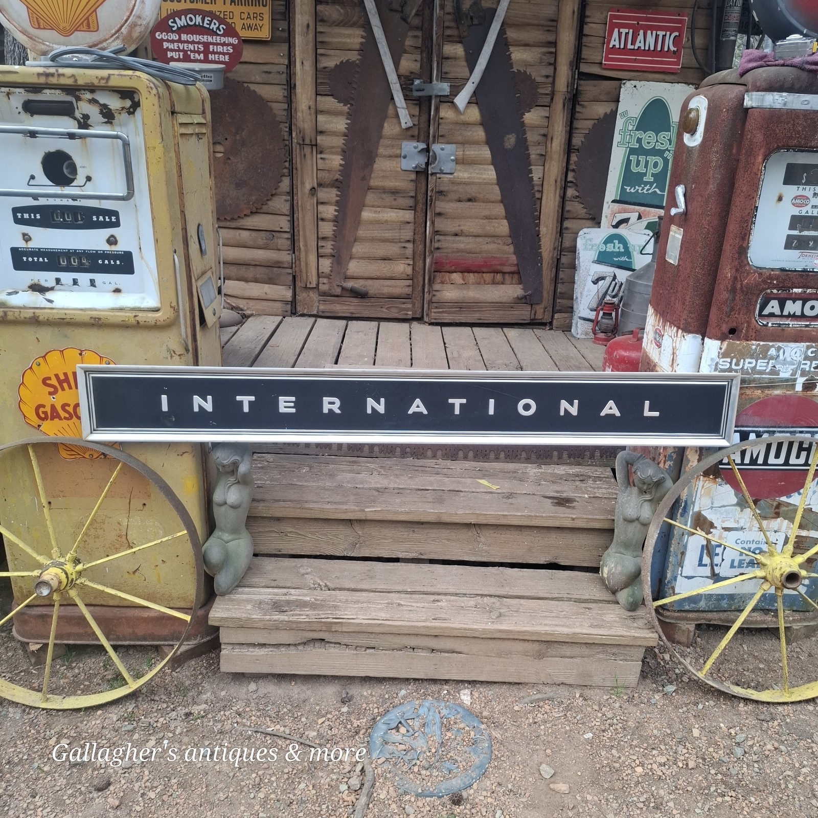 1970’s International Pickup Truck Tailgate Trim Panel Great Shape Sign Shop