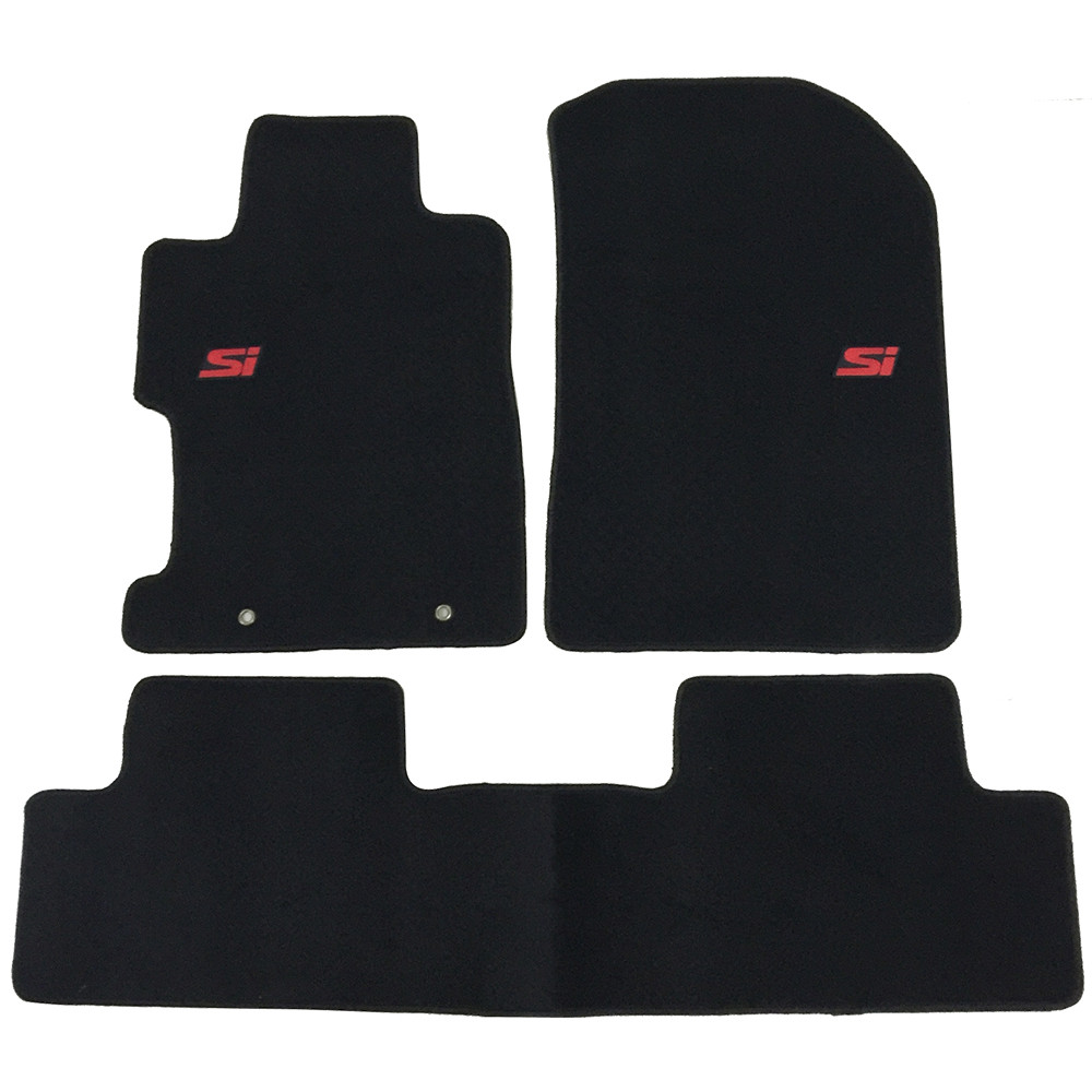 For 06-11 Honda Civic 2Dr 4Dr Nylon Floor Mats Carpets w/ red si 3pcs set For 06-11 Honda Civic 2Dr 4Dr Nylon Floor Mats Carpets w/ red si 3pcs set